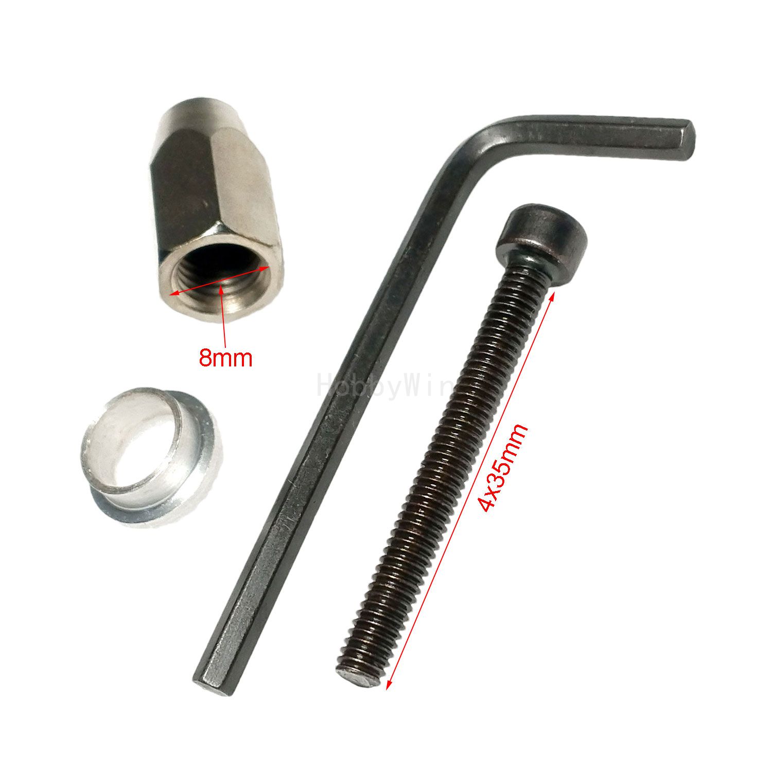 Rc Hobby Nut - Dado esagonale da 8 mm e