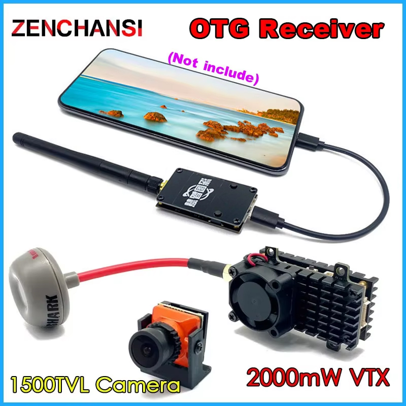 Rc Plane Hobby Zone - Trasmettitore wireless FPV 5.8G 2000MW 48CH